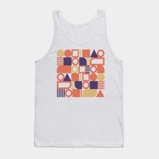 Coral geometric abstract cute Tank Top
